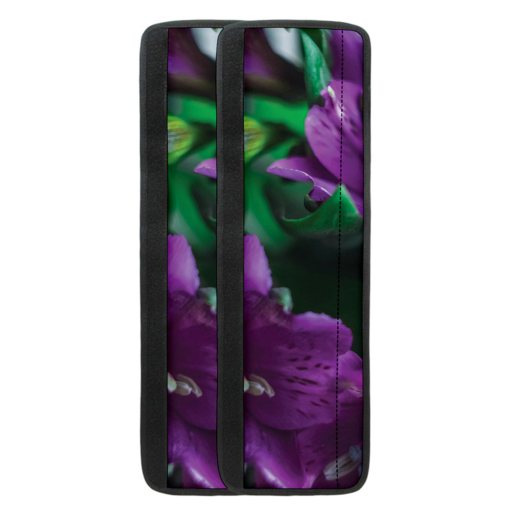 Purple Alstroemeria Print Refrigerator Handle Covers