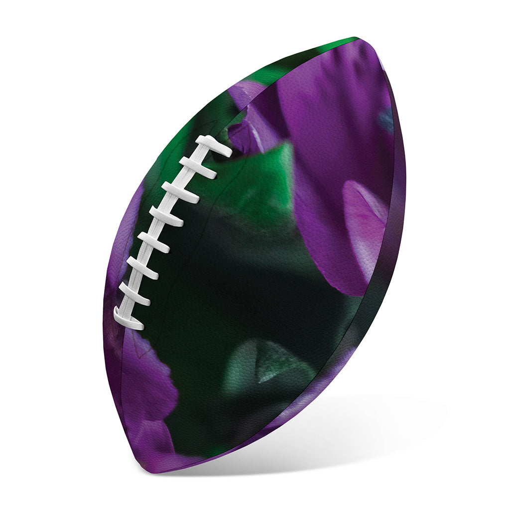 Purple Alstroemeria Print Rugby Ball