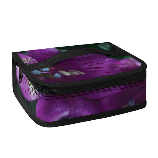 Purple Alstroemeria Print Small Lunch Bag