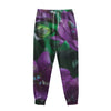 Purple Alstroemeria Print Sweatpants