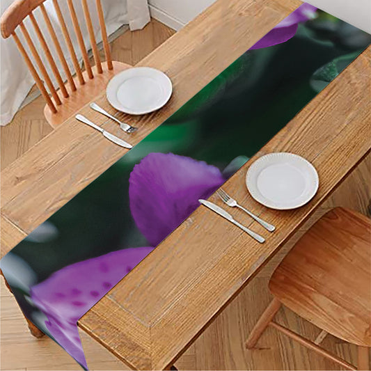 Purple Alstroemeria Print Table Runner