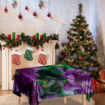 Purple Alstroemeria Print Tablecloth
