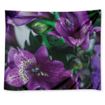 Purple Alstroemeria Print Tapestry