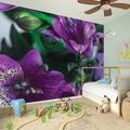 Purple Alstroemeria Print Wall Sticker