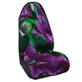 Purple Alstroemeria Print Waterproof Car Seat Cover