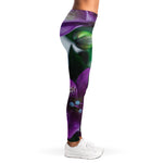 Purple Alstroemeria Print Women's Leggings
