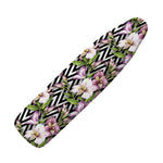 Purple Alstroemeria Zigzag Pattern Print Ironing Board Cover