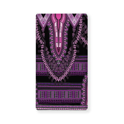 Purple And Black African Dashiki Print Baby Crib Sheet