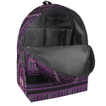 Purple And Black African Dashiki Print Backpack