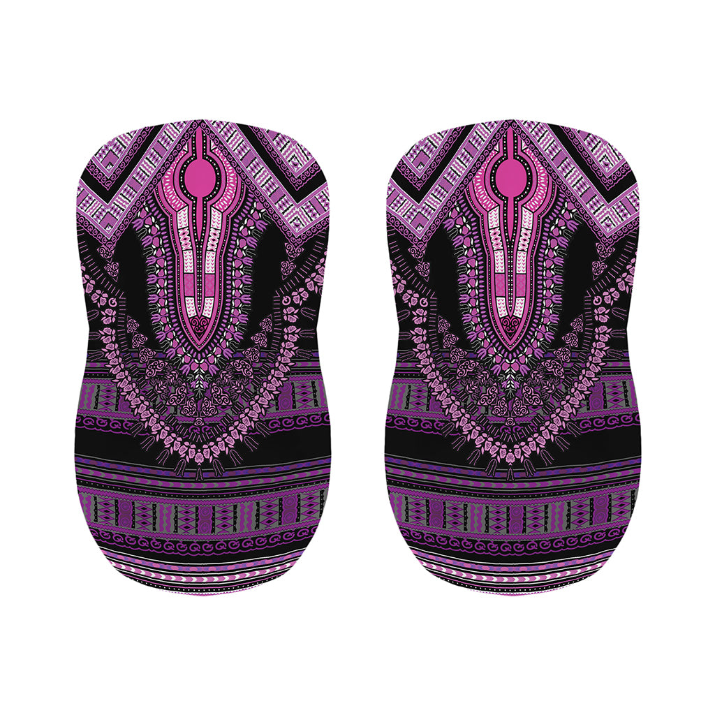 Purple And Black African Dashiki Print Bar Stool Covers