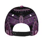 Purple And Black African Dashiki Print Baseball Cap