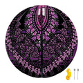 Purple And Black African Dashiki Print Basketball