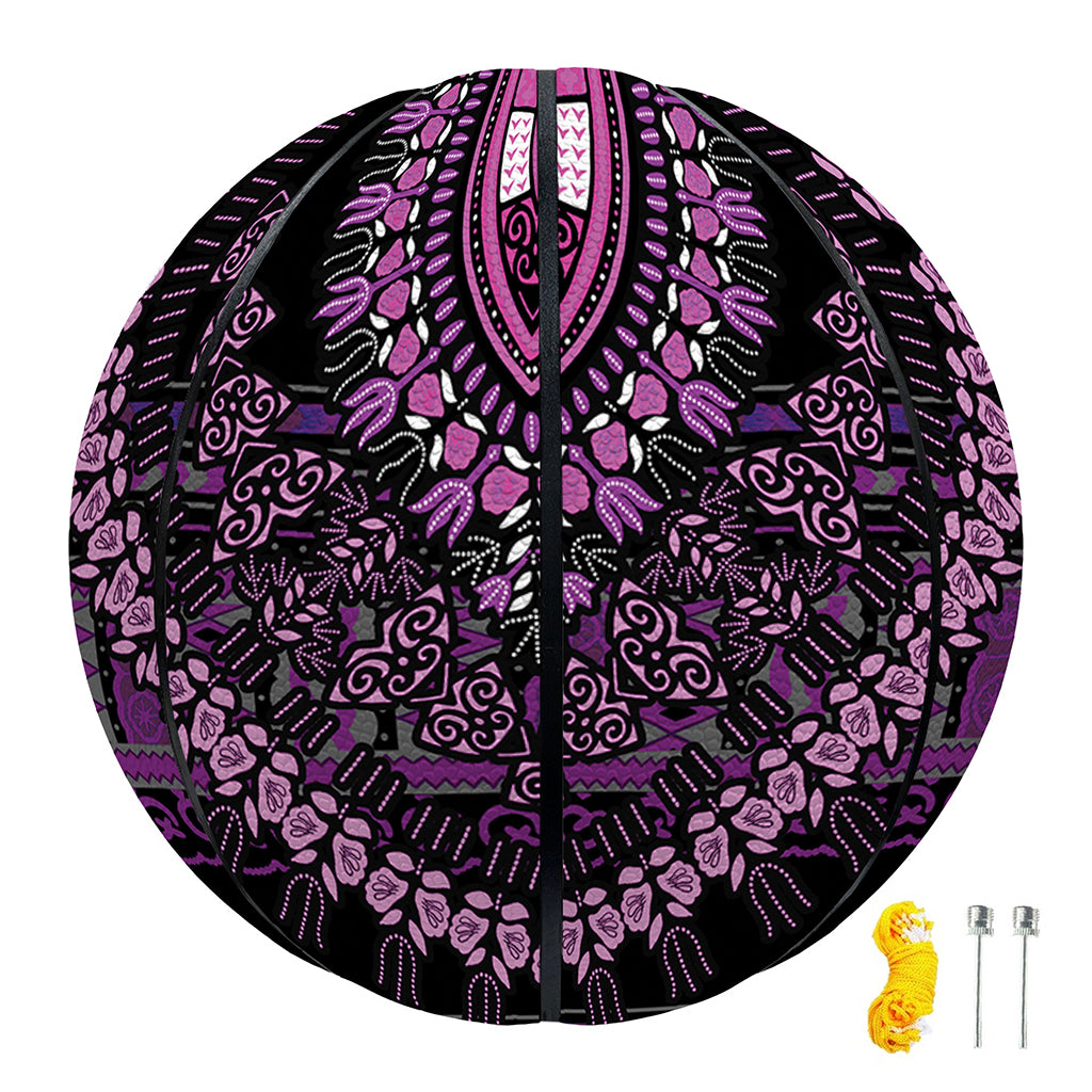 Purple And Black African Dashiki Print Basketball