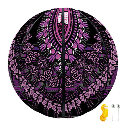 Purple And Black African Dashiki Print Basketball