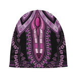 Purple And Black African Dashiki Print Beanie
