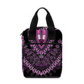 Purple And Black African Dashiki Print Bible Tote Bag