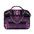 Purple And Black African Dashiki Print Briefcase Bible Bag
