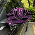 Purple And Black African Dashiki Print Car Side Mirror Covers