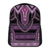 Purple And Black African Dashiki Print Casual Backpack