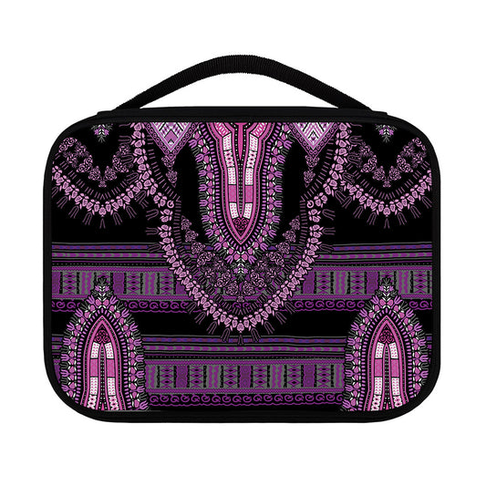 Purple And Black African Dashiki Print Classic Bible Case