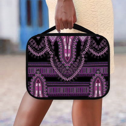 Purple And Black African Dashiki Print Classic Bible Case