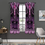 Purple And Black African Dashiki Print Curtain