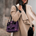 Purple And Black African Dashiki Print Double Strap Bible Bag