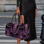 Purple And Black African Dashiki Print Duffle Bag