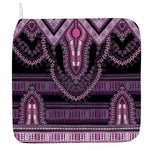 Purple And Black African Dashiki Print Hand Towel