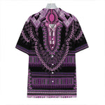 Purple And Black African Dashiki Print Hawaiian Shirt