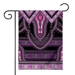 Purple And Black African Dashiki Print House Flag
