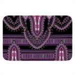 Purple And Black African Dashiki Print Indoor Door Mat