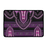 Purple And Black African Dashiki Print Kitchen Mat