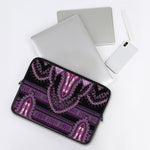 Purple And Black African Dashiki Print Laptop Sleeve