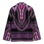 Purple And Black African Dashiki Print Men's Blazer