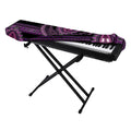 Purple And Black African Dashiki Print Piano Keyboard Cover