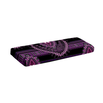 Purple And Black African Dashiki Print Piano Keyboard Cover