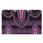 Purple And Black African Dashiki Print Polyester Doormat