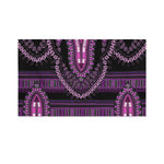 Purple And Black African Dashiki Print Polyester Flag