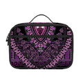 Purple And Black African Dashiki Print Portable Lunch Bag