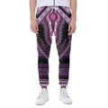 Purple And Black African Dashiki Print Joggers