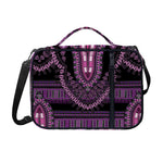 Purple And Black African Dashiki Print Shoulder Strap Bible Bag