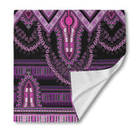 Purple And Black African Dashiki Print Silk Bandana