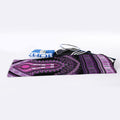 Purple And Black African Dashiki Print Sports Towel