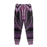 Purple And Black African Dashiki Print Sweatpants