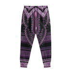 Purple And Black African Dashiki Print Sweatpants