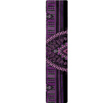 Purple And Black African Dashiki Print Table Runner