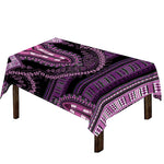 Purple And Black African Dashiki Print Tablecloth