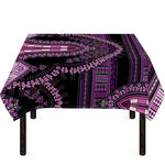 Purple And Black African Dashiki Print Tablecloth