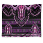 Purple And Black African Dashiki Print Tapestry
